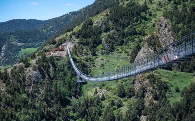 Puente tibetano de Canillo